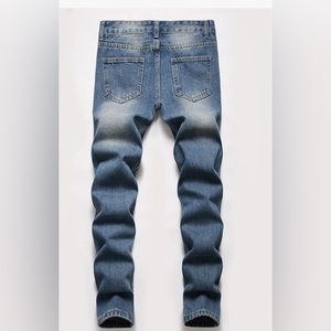 FREDD MARSHALL Boy's Skinny Fit Ripped Destroyed Distressed Jeans